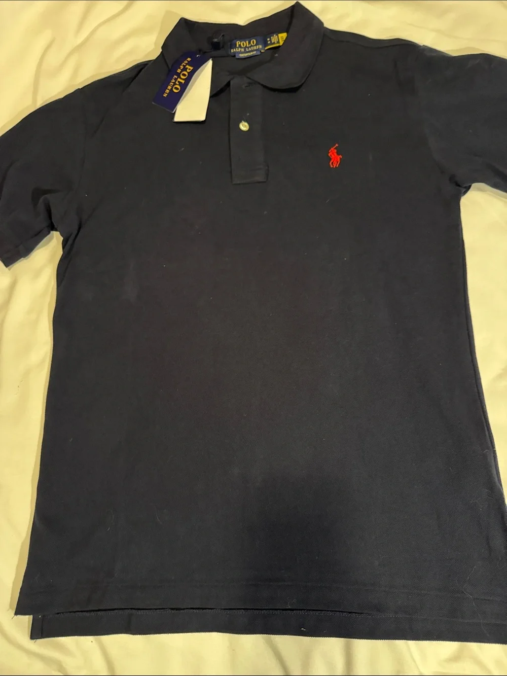 Polo by Ralph Lauren Navy Polo with Red Pony Logo